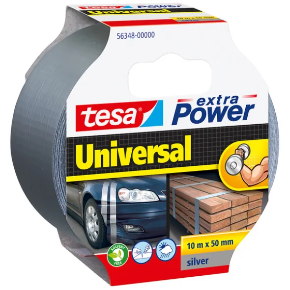 Tesa Lerretstape Ekstra Power Grå 50 mm x 10 m