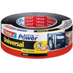 Tesa Lerretstape 50m x 50mm Sort