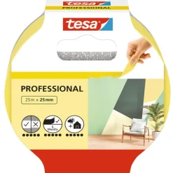 Tesa Malertape Innvendig - Gul 25 mm x 25 m