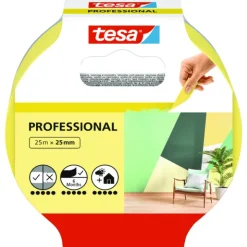 Tesa Malertape Innvendig - Gul 25 mm x 25 m