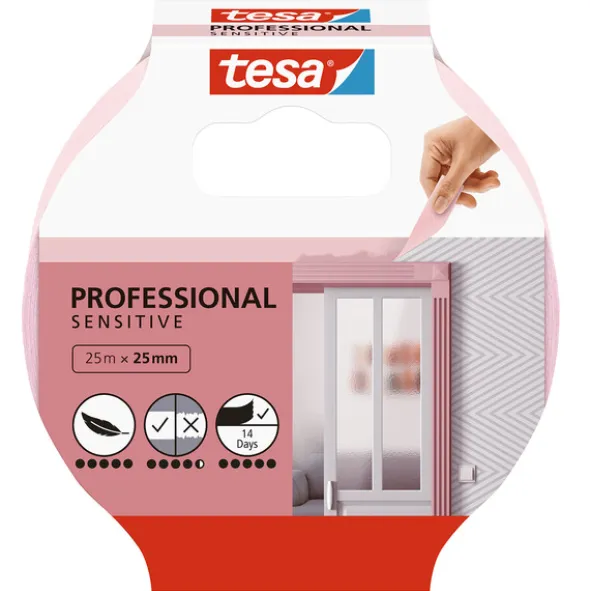 Tesa Malertape Sensitiv - 25 m x 25 mm