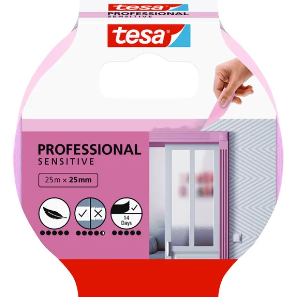 Tesa Malertape Sensitiv - 25 m x 25 mm