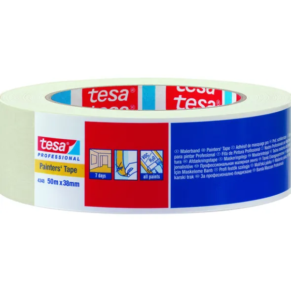 Tesa Maskeringstape 4348 Beige 25 mm x 50 m