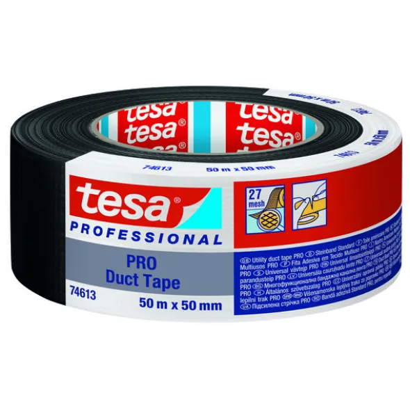Tesa Tekstiltape Pro Sort 50 mm x 50 m