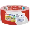 Tesa Varseltape Rød/Hvit 50 mm x 60 m