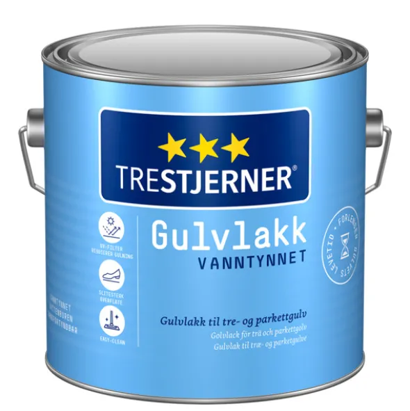 Trestjerner Gulvlakk Halvblank