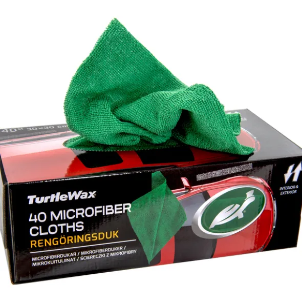 Turtle Wax Microfiberkluter - 40 stk 30 x 30 cm