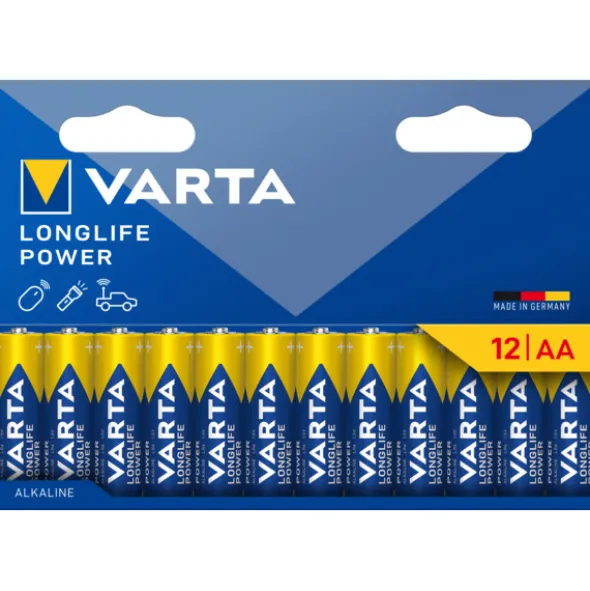 Varta Batteri Longlife Power LR06 AA 12pk
