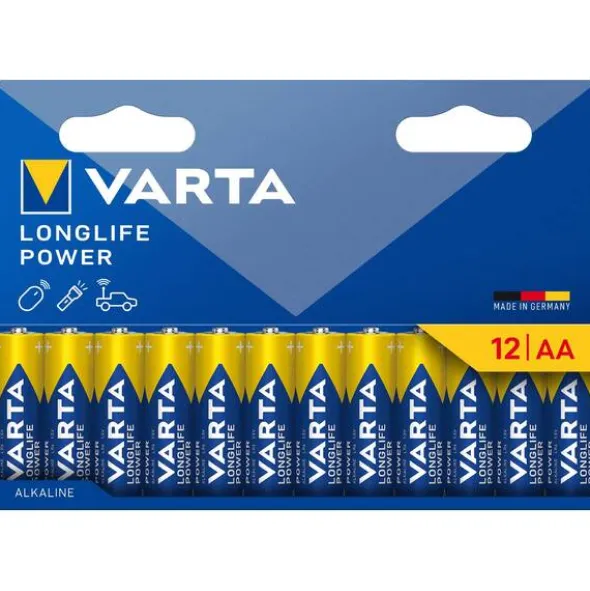 Varta Batteri Longlife Power LR06 AA 12pk