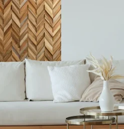VEGGBEKLEDNING CHEVRON TEAK22760410