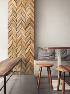 VEGGBEKLEDNING CHEVRON TEAK22760410
