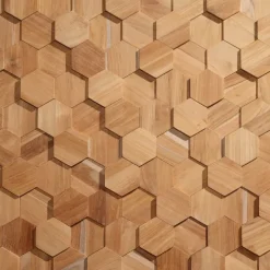 VEGGBEKLEDNING HEXAGON TEAK22760414