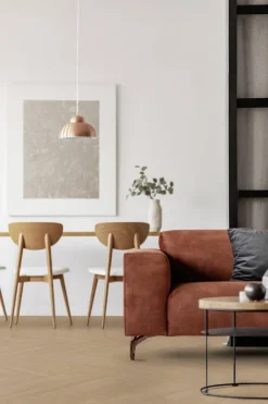 Virtuo 55 Rigid Acoustic Blomma Natural Herringbone Klikkvinyl